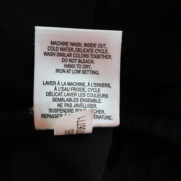 Elastic Waist - Wide Leg Black Pants - Size Small  - Side Pockets - Reitmans - Picture 13 of 13